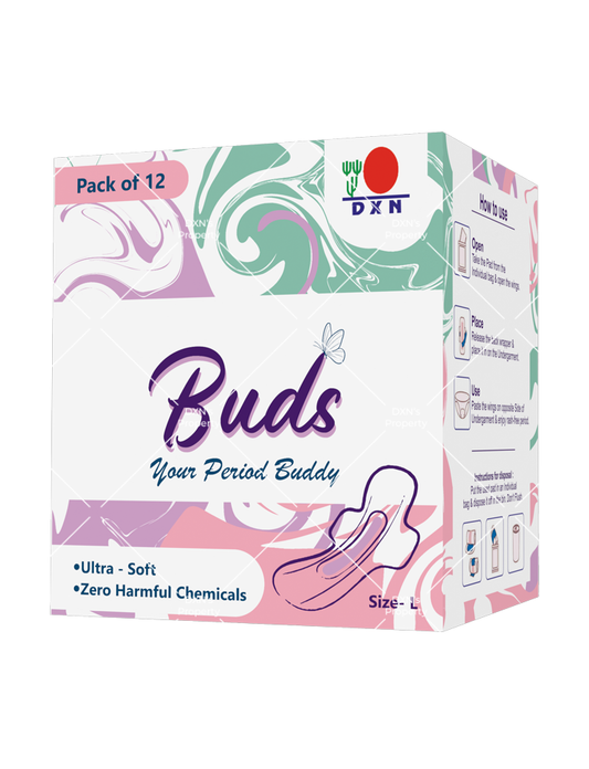 DXN Buds - Ultra Soft Premium Sanitary Pad (Size-L - 240mm)